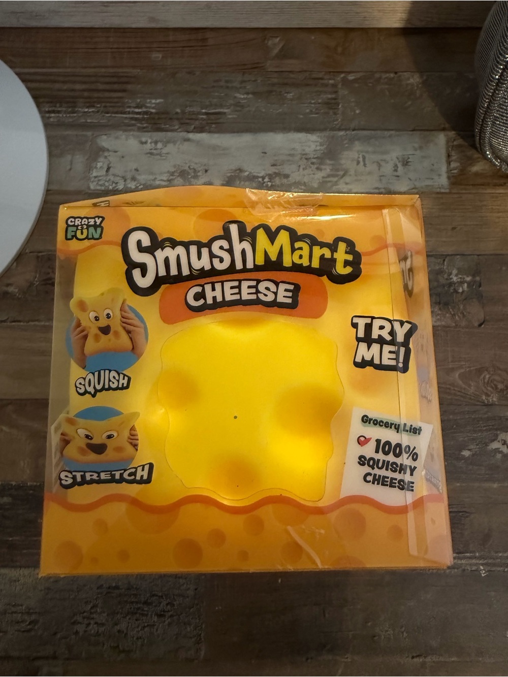 VIRIAL SmushMart Cheese Squishy Toy - Bright Yellow